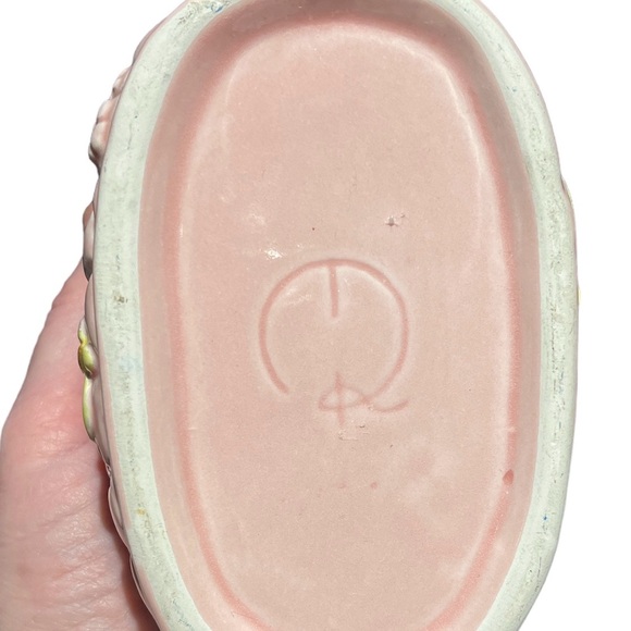 Vintage Ruben’s Originals Japan Nursery Baby Planter Booties/stork Pink Blue - Picture 5 of 5